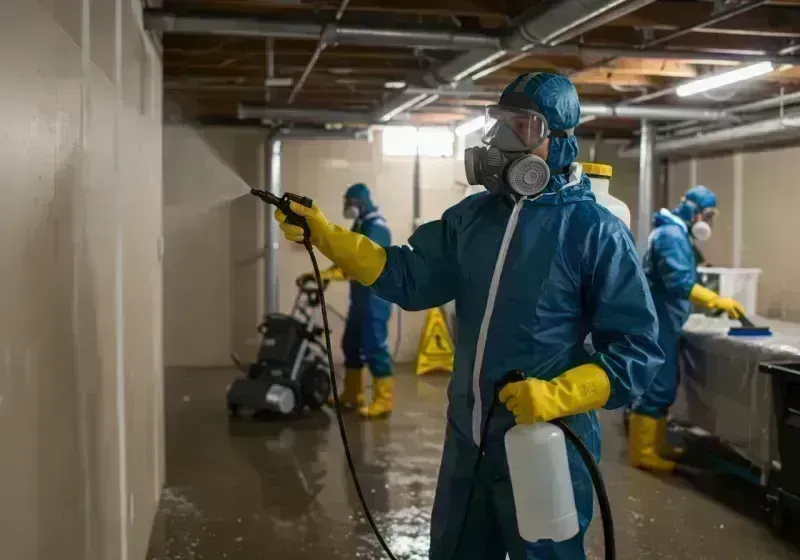 Basement Sanitization and Antimicrobial Treatment process in Fruita, CO